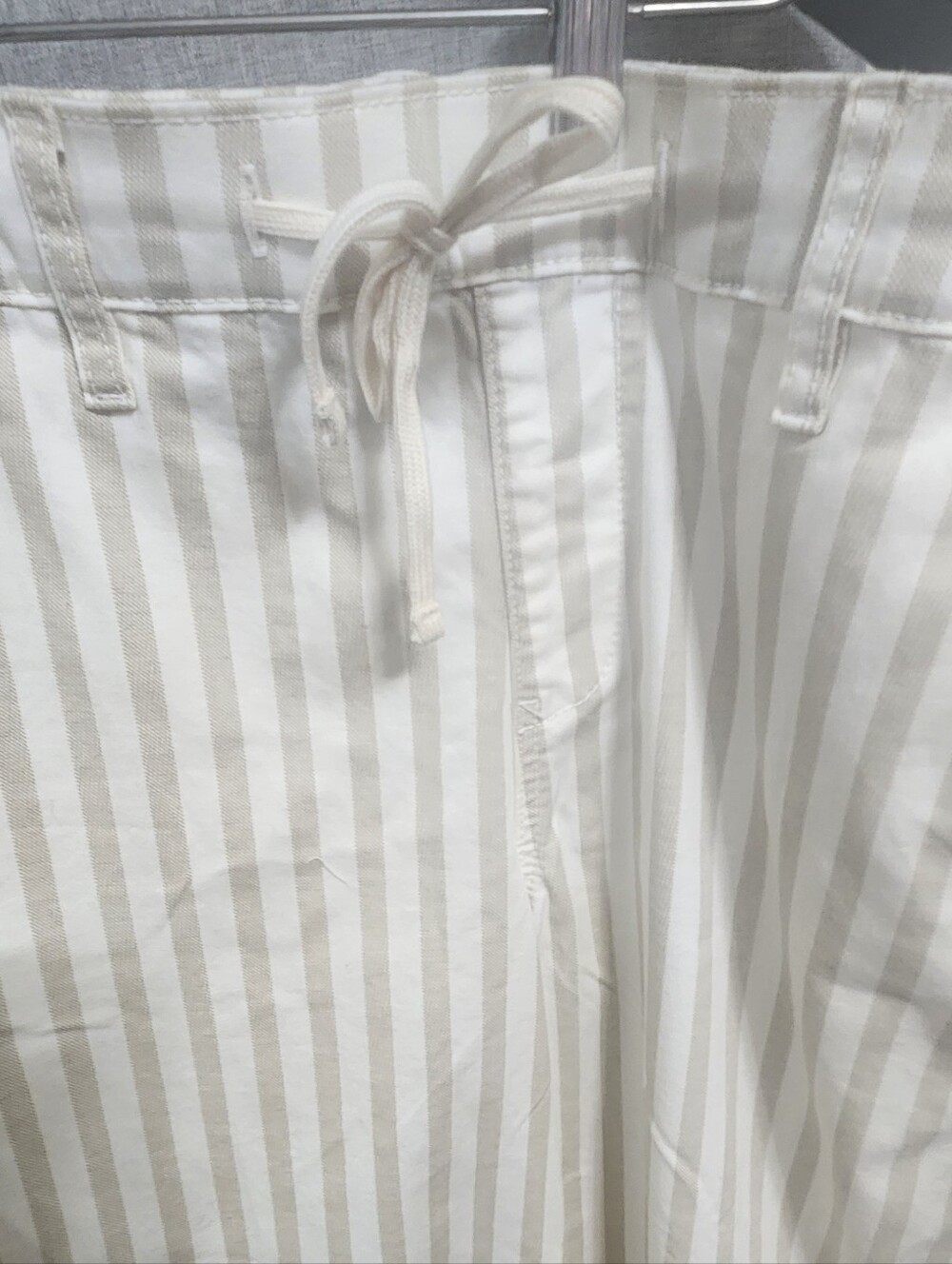Torrid Weekend Wide Leg Ankle Pants Tan & Cream Striped Size 16 (1) - Picture 4 of 9